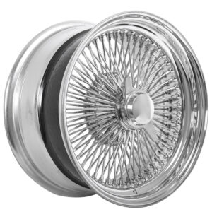 22x8 LA wire wheels standard 150 spoke straight lace chrome
