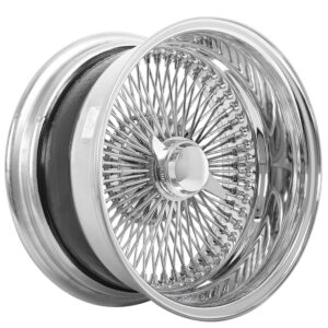 13x7 LA wire wheels reverse 100 spoke straight lace chrome