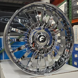 28" forgiato denti chrome wheels — 6x139.7 | for escalade, tahoe, yukon, cybertruck & more