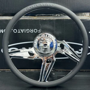 Forgiato Fessuri chrome half cut steering wheel