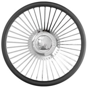 40 spoke high polished wire steering wheel made in USA