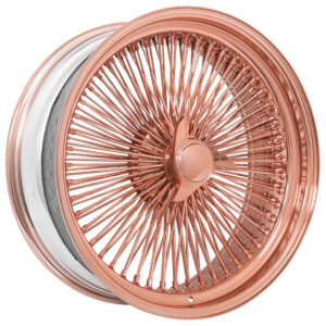 24 inch rose gold wire wheels 24x9 front 24x10 rear staggered set