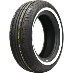 155R15 Vitour Galaxy R1 86H 20MM White Wall Tires – Single Tire Brand: Vogue Tyre Finding the right 155R15 whitewall tire for a vintage or classic vehicle is one of the hardest searches in the car enthusiast world. This rare, narrow size is a near-perfect match for iconic European and Japanese classics — and if you know, you know. Stop searching. You've found it. The Vitour Galaxy R1 155R15 86H with a 20MM White Wall Sidewall — sold as a single tire and backed by Vogue Tyre's legacy of luxury and craftsmanship — is the period-correct, all-season whitewall solution your classic deserves. 🕰️ The Rare Size. The Right Tire. The 155R15 is not a size you'll find at every tire shop. It's a dedicated fitment for classic and vintage vehicles that demand authenticity. This tire was built for drivers who won't compromise on correctness — and who want a clean, classic 20mm white wall that looks like it rolled straight off the factory floor. Popular fitments for this size include: Volkswagen Beetle & Karmann Ghia Alfa Romeo Classics Peugeot 403 & 404 VW Bus / Type 2 Morgan, MGA & TR-Series Lancia Flavia & other European classics ⚙️ All-Season Performance. Classic Soul. The Galaxy R1 isn't just a pretty sidewall — it's a fully engineered all-season performance tire that holds its own on modern roads: Solid Center Rib — Delivers precise, stable steering response and confident high-speed handling All-Season Tread Compound — Reliable grip across dry, wet, and light winter road surfaces Four Wide Circumferential Grooves — Channels water efficiently away from the contact patch to resist hydroplaning Noise-Optimized Tread Layout — Engineered tread pattern suppresses road noise for a smooth, relaxing ride Reinforced Sidewall Construction — Maintains structural integrity under driving pressure, especially important for vehicles running lower tire pressures 🤍 The Whitewall That Stands Out The crisp 20mm (0.78 inch) white sidewall is wide enough to be noticed, classic enough to be period-correct, and clean enough to steal the show at any car meet or concours event. Whether your build calls for subtlety or showmanship, this whitewall width hits the perfect sweet spot. 📋 Tire Specifications SpecDetailTire Size155R15Load Index86Speed RatingH (up to 130 mph)SidewallWSW — White Side WallWhitewall Width20MM (0.78 inch)Load RangeSL (Standard Load)Overall Diameter25.4 inchesSeasonAll-SeasonCar TypePassenger / Classic / VintageQuantitySingle TireSKUV857 💡 Single Tire — Maximum Flexibility Need one to complete a set? Replacing a damaged tire? Building a matching spare? This single-tire listing gives you the flexibility to get exactly what you need — no more, no less. Mix and match across listings to build your perfect set of 2 or 4. 🏆 Why Vogue Tyre? Since 1914, Vogue Tyre has been synonymous with luxury sidewall craftsmanship and timeless tire design. Pairing the Vitour Galaxy R1 with Vogue's heritage brings together old-world aesthetics and new-world engineering in one beautifully wrapped package. Ready to buy the Vitour Galaxy R1 155R15 86H whitewall online? Don't let this rare size slip through your fingers. Add it to your cart today and give your classic the authentic look it was always meant to wear.