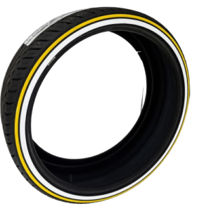 275/25R26 whitewall and yellow stripe custom made weatherproof tire