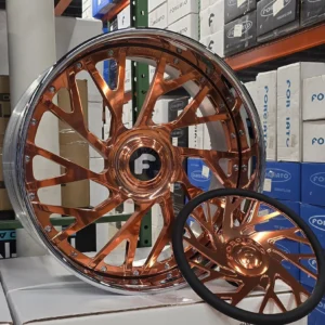 24 inch Forgiato Concentrati gold dual drilled 5x4.75 5x5 wheels Impala Caprice Donk set of 4