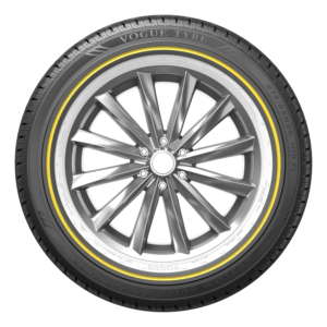 Vogue Custom Built Radial 235/60R16 white and gold sidewall luxury tire single