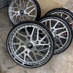 used 24 inch Forgiato wheels like new brand new tires 5x112