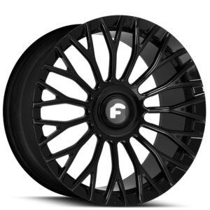 Forgiato NB6-M 22x9 22x10.5 gloss black monoblock forged wheels floating cap staggered set
