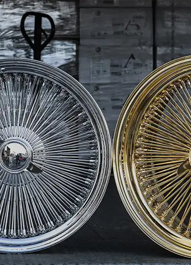 chrome vs gold wire wheels comparison guide for lowrider and custom car builds