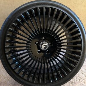 20 inch Forgiato forged alloy wheels black finish with tires set of 4