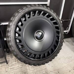 26 inch Forgiato ECS-3 satin black wheels with RBP mud terrain tires 6 lug