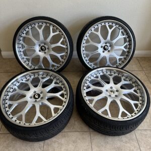 24 inch Forgiato Drea wheels with Advanta performance tires 275 25R24