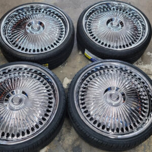 24x9 DUB Bellagio floater chrome rim